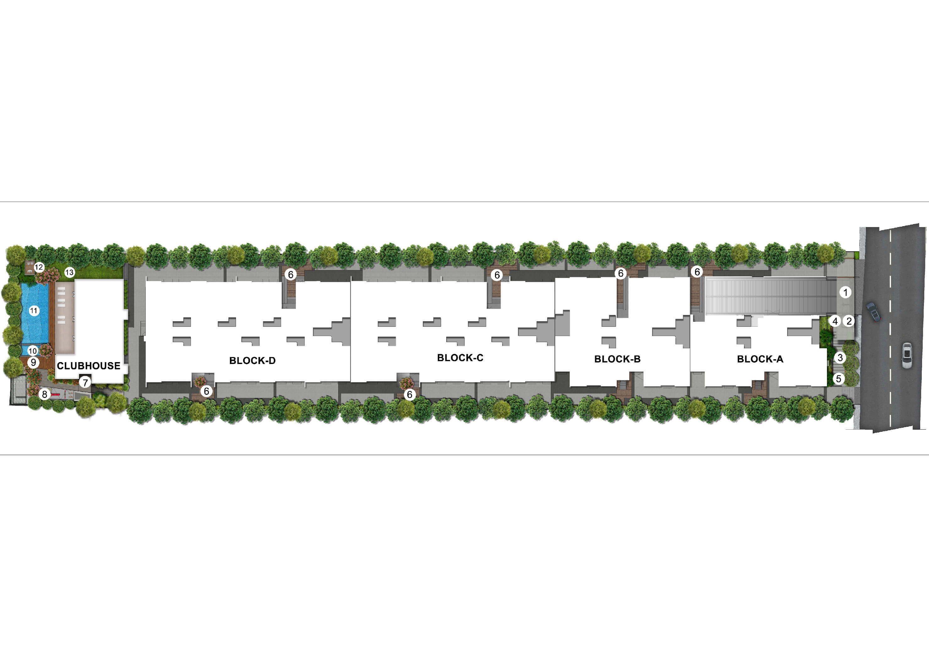 Gallery image 2 for Adarsh Rosewood, showcasing its premium real estate development