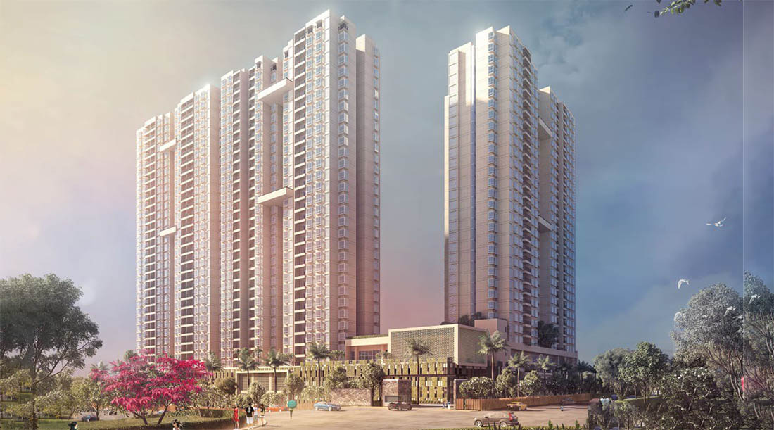 View of Bhartiya Nikoo Homes 5, a 2.5BHK,3.5BHK,4BHK,3BHK,2BHK property located in Thanisandra starting at ₹1.29 Cr