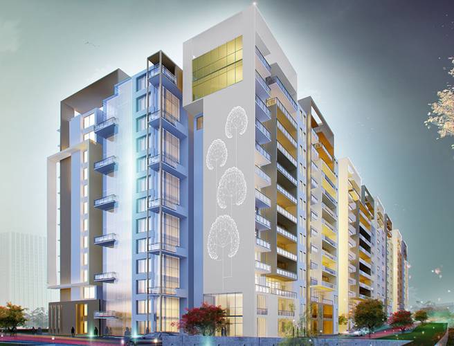 View of Mahaveer Sitara, a 4BHK,3BHK property located in JP Nagar starting at ₹2.03 Cr