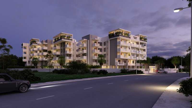 View of Mahaveer Trident, a 3BHK,2BHK property located in Electronic City starting at ₹1 Cr