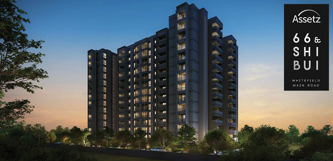 View of Assetz 66 and Shibui, a 4BHK,3BHK property located in Whitefield starting at ₹3.34 Cr