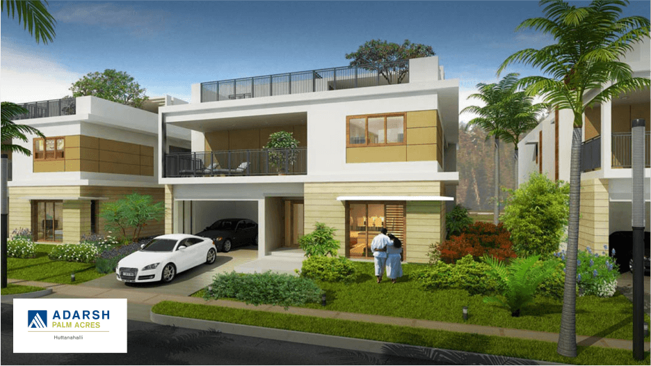 View of Adarsh Palm Acres, a 5BHK Villa,4BHK Villa property located in Bagaluru starting at ₹6.5 Cr