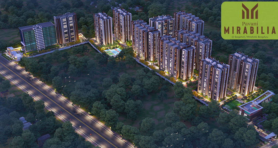 View of Pavani Mirabilia, a 2.5BHK,4BHK,3BHK,2BHK property located in Whitefield starting at ₹1.12 Cr