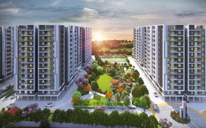 View of DSR Highland Greenz, a 2.5BHK,3BHK,2BHK property located in Sarjapura Road starting at ₹93.5 L