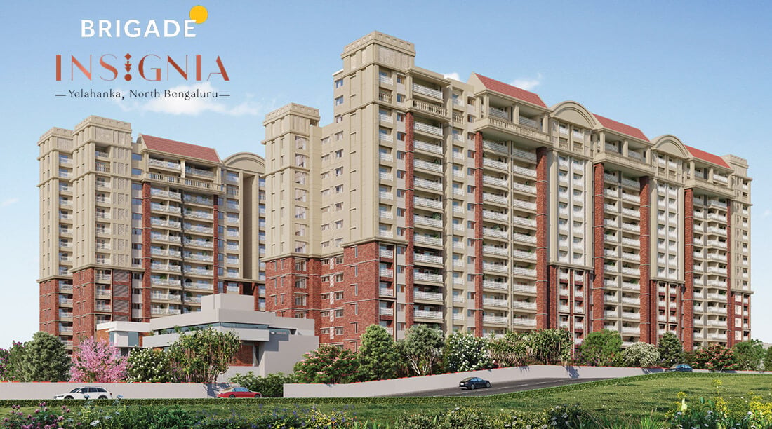 View of Brigade Insignia, a 5.5BHK,3.5BHK,4.5BHK property located in Yelahanka starting at ₹2.85 Cr