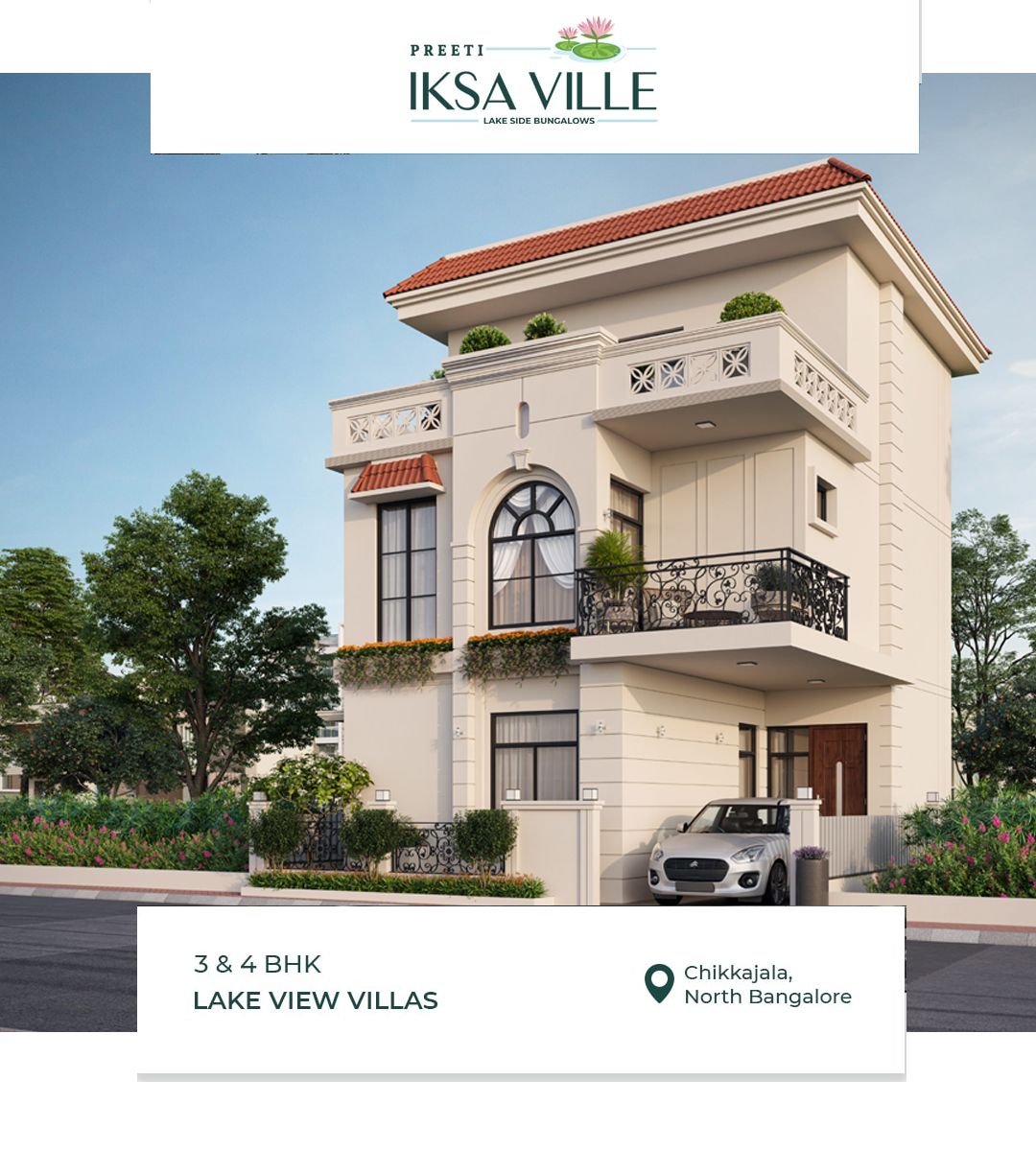 View of Preeti Iksa Ville, a 3BHK Villa,4BHK Villa property located in Chikkajala starting at ₹2.08 Cr
