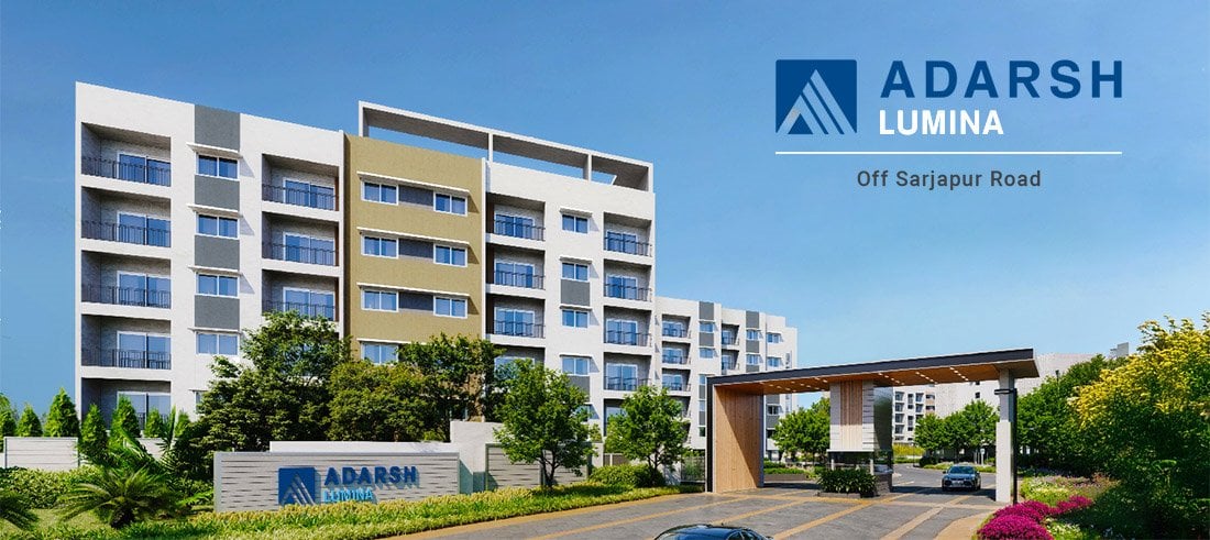 View of Adarsh Lumina, a 2.5BHK,3BHK property located in Sarjapura Road starting at ₹1.46 Cr